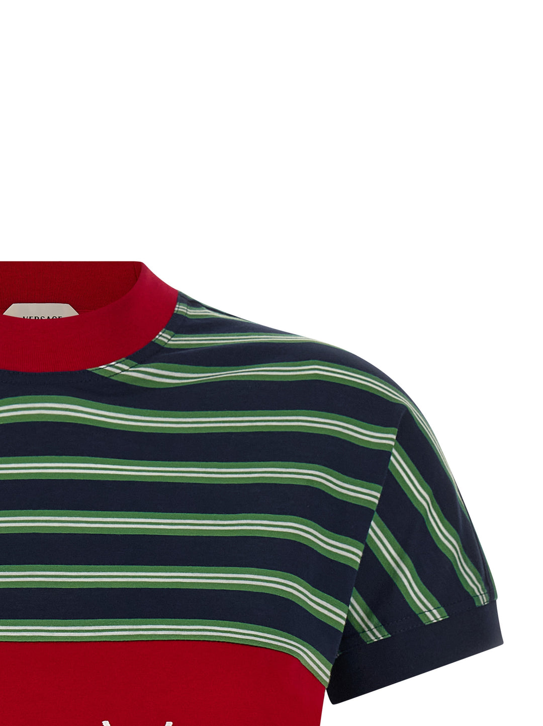 Versace Intarsia T-shirt - Multicolor | b5841028cecc52ece38ce37ae8d721c3c25485e0