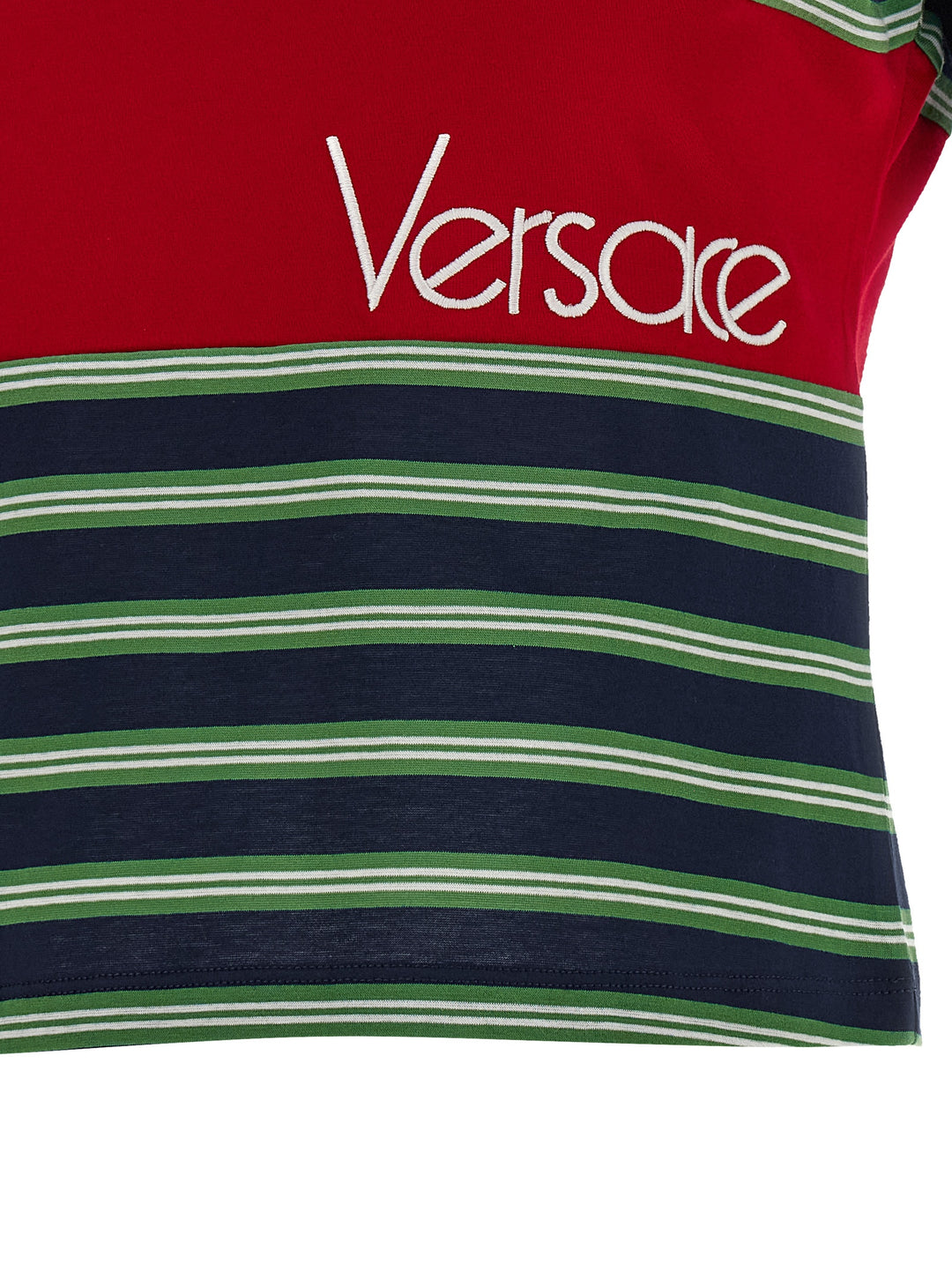 Versace Intarsia T-shirt - Multicolor | f1f38d4e380de6e4baff866bd3948e2488f72599
