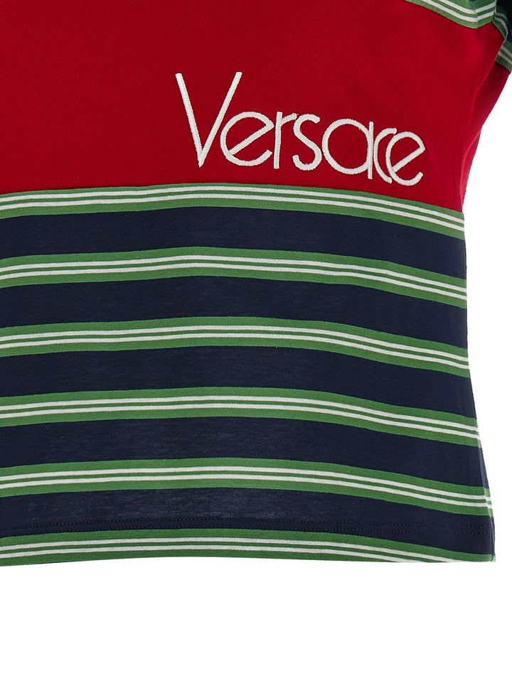 Versace Intarsia T-shirt - Multicolor | f1f38d4e380de6e4baff866bd3948e2488f72599