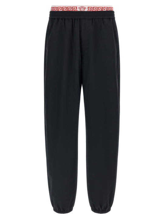 Greca Pants Black