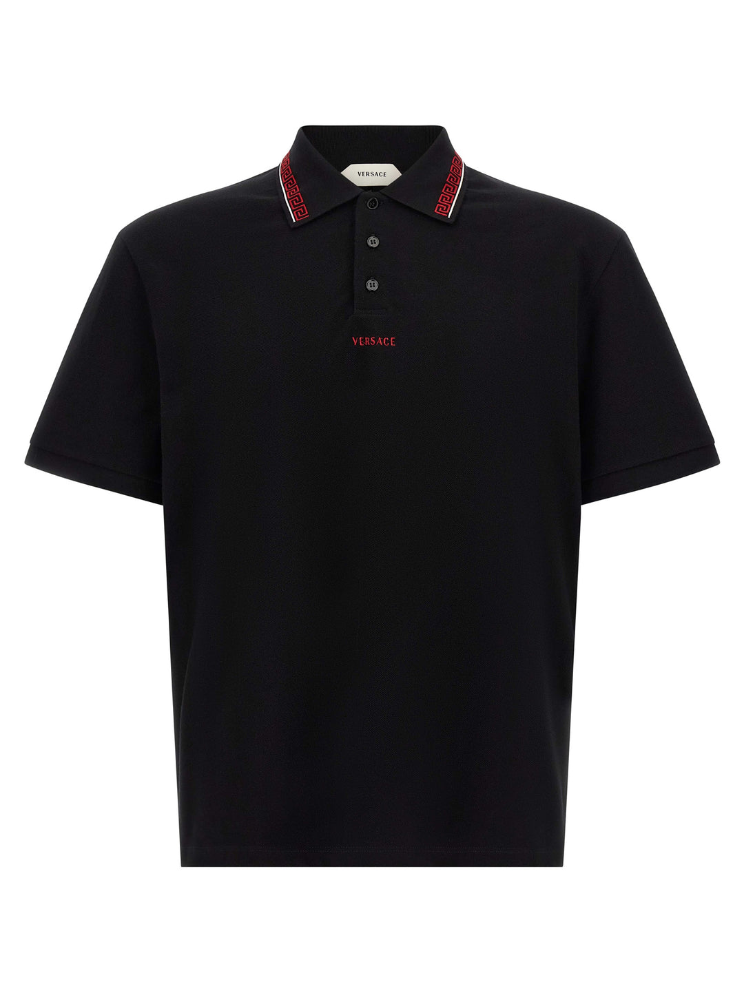 Versace Greca Polo - Black | f321cb0afa286f421aaba524ab1b495dca951b80
