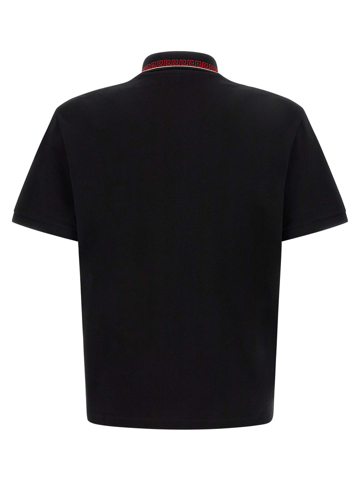 Versace Greca Polo - Black | d28838647883ae48bb88f9c7420f8f54b39d53d0