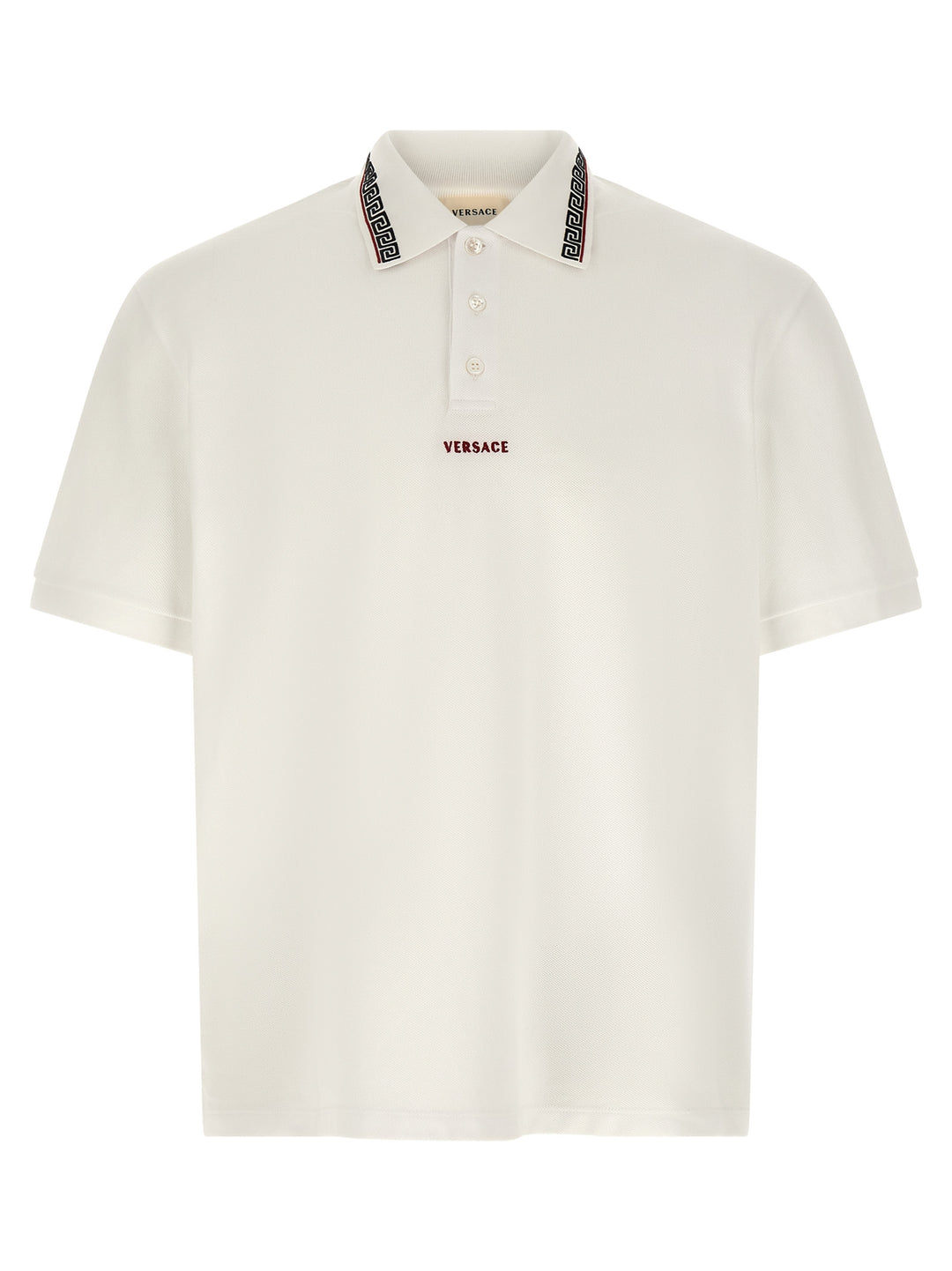 Versace Greca Polo - White | ceef13b88e09bb20f2a79f4113af338798a5e908