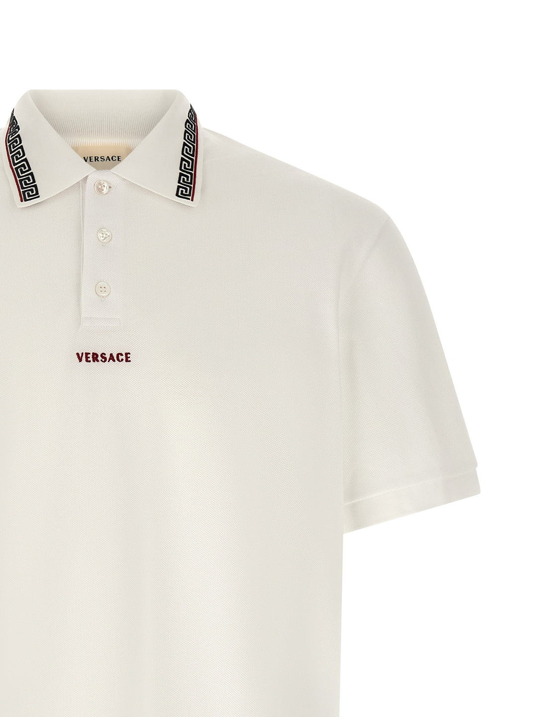 Versace Greca Polo - White | a83fb3b6164908cb3dd1fb44ddded737287b7dea