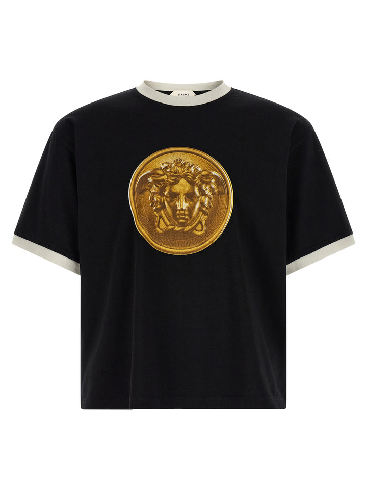 Versace Medusa Coin T-shirt - Black | 2ee41fdae7cc019a4aaabcad7c12bd80b1ecda46