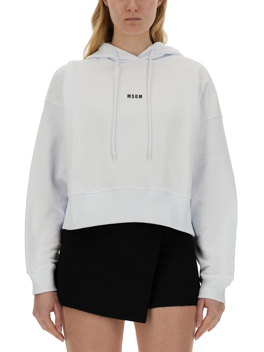 MSGM Sweatshirts - White | Wanan Luxury