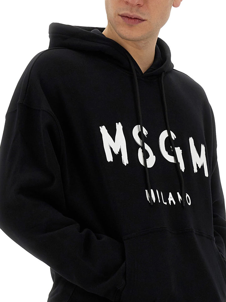 MSGM Sweatshirts - Black | Wanan Luxury