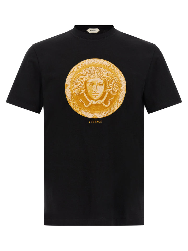 Versace Medusa Coin T-shirt - Black | 566cde0cd49bbd4f751297302f575b38f7cbeaf0