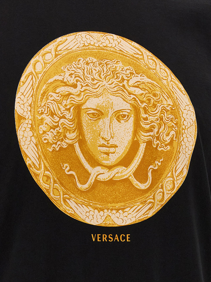 Versace Medusa Coin T-shirt - Black | cd1c87e690eea71edaaf09b307f4435e26950c9b