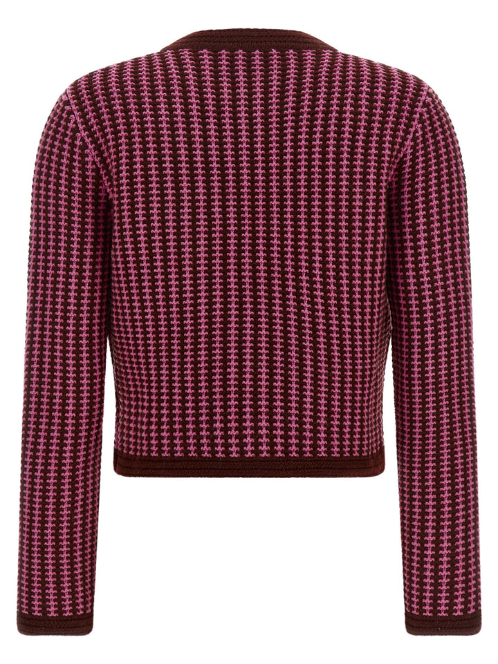 Versace Crochet Cardigan Sweaters and Cardigans - Pink | 5f5a87a4c9a385a82a62862323d4789b70b67f65