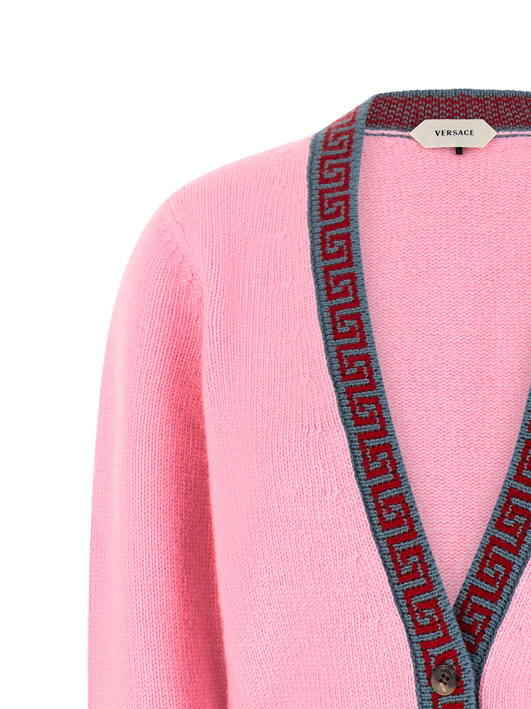 Versace Wool And Cashmere Cardigan Sweaters and Cardigans - Pink | eb3630ca6b32a50467ceef352688f736726699ae