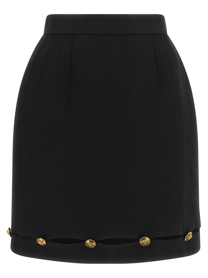 Versace Grain De Poudre Wool Skirt Skirts - Black | 4b7754908c7206091e6315bae0d476e738aaef5d