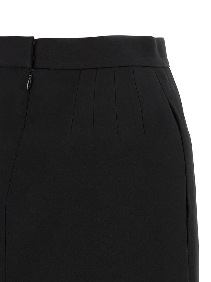 Versace Grain De Poudre Wool Skirt Skirts - Black | 3e9615de1e93c0e48e5aee8422c5b4ce7baba92f