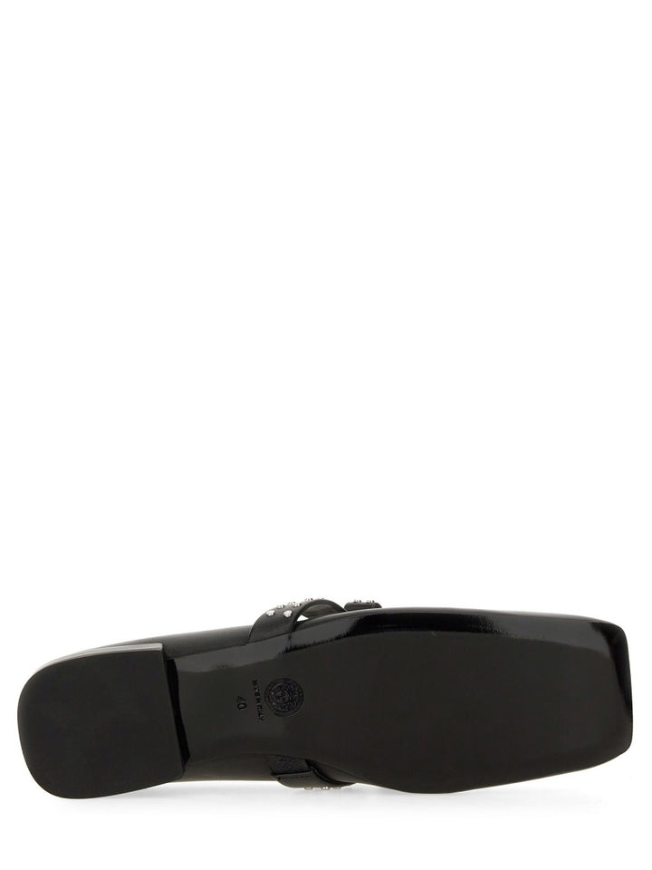 Versace Flat Shoes - Black | Wanan Luxury