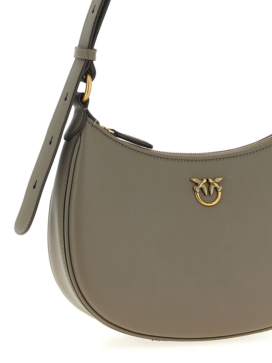 Pinko Half Moon Mini Shoulder Bags - Beige | f5462d50b67749f6ba5c04b7852eb9a4aceccf41