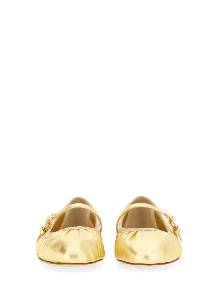 Dolce & Gabbana Flat Shoes - Gold | Wanan Luxury