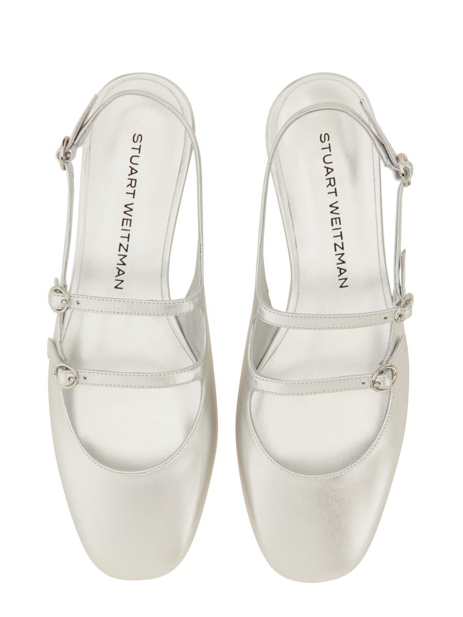 Stuart Weitzman Flat Shoes - Silver | Wanan Luxury