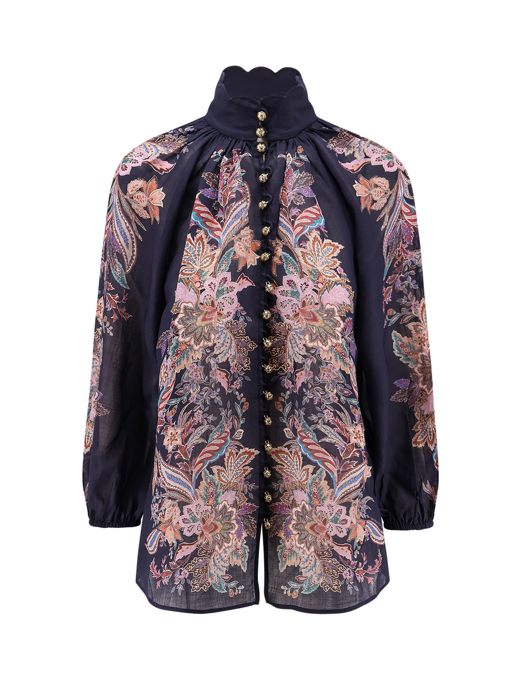 Zimmermann Shirts - Navy Multi Paisley | 7539695bc4826a8eb39f0734b85c1a934cc23902
