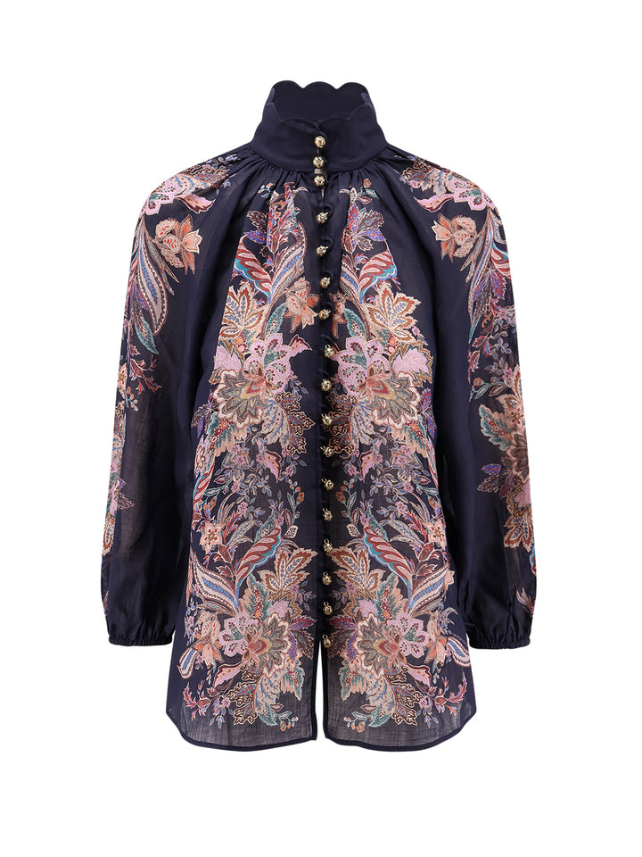 Zimmermann Shirts - Navy Multi Paisley | 7539695bc4826a8eb39f0734b85c1a934cc23902
