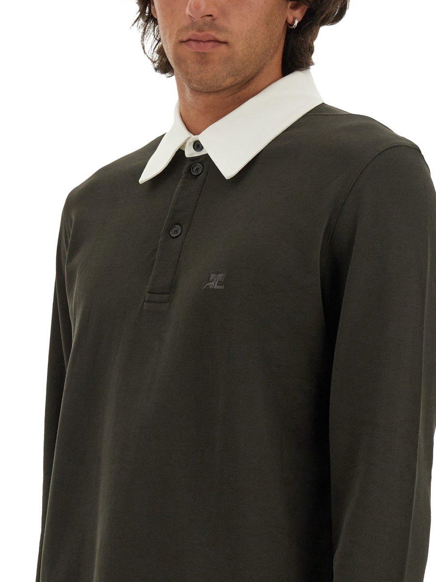 Courrèges Polo - Brown | Wanan Luxury