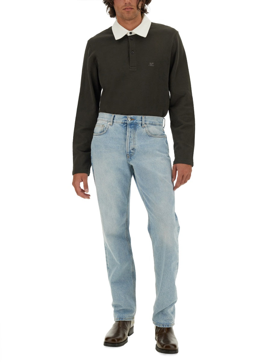 Courrèges Polo - Brown | Wanan Luxury