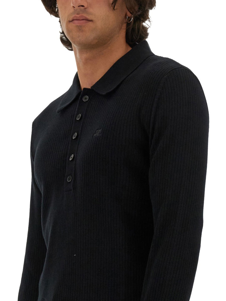 Courrèges Polo - Black | Wanan Luxury