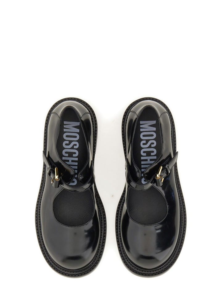 Moschino Flat Shoes - Black | Wanan Luxury