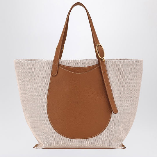 Caramel Complice Tote Bag In Canvas