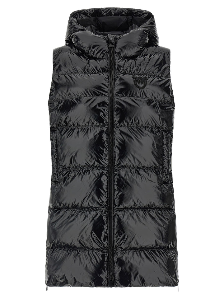 Pinko Graffetta Gilet - Black | 6078afb8f21fc1250723b701fbd2cdffe4c4031b