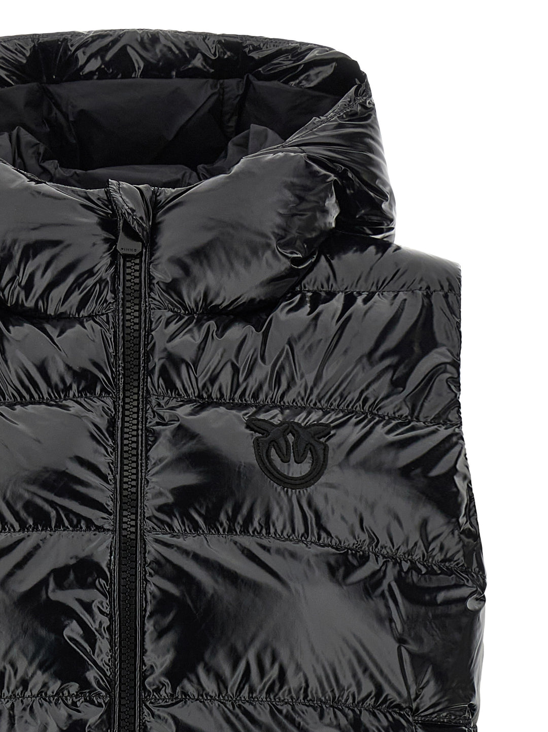 Pinko Graffetta Gilet - Black | 940914cef88cdcba45744ae622713b474b101b96