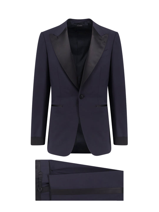 Wool Tuxedo With Contrasting Profiles