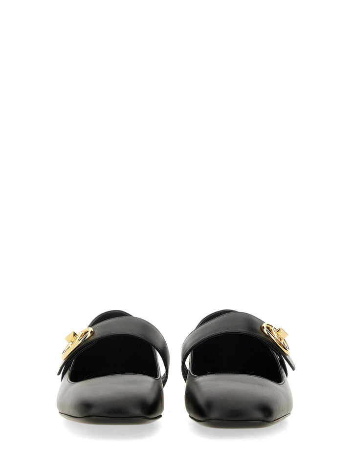 Valentino Garavani Flat Shoes - Black | Wanan Luxury