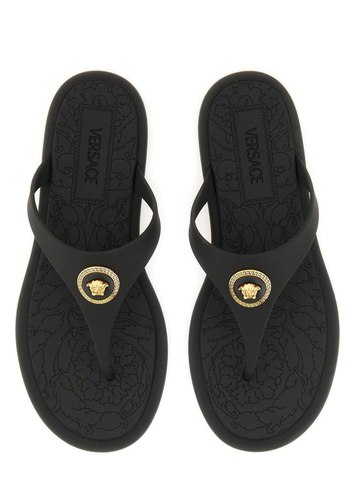 Versace Sandals - Black | Wanan Luxury