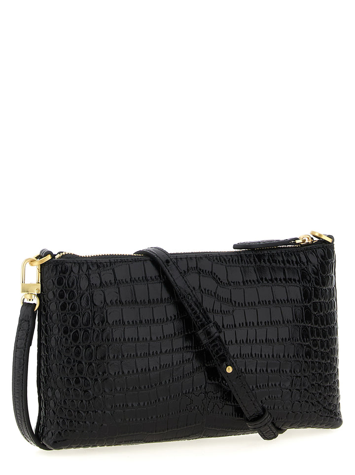 Pinko Flat Horizontal Crossbody Bags - Black | b124e1465c22a5fb607d61938aa614d5bb605244