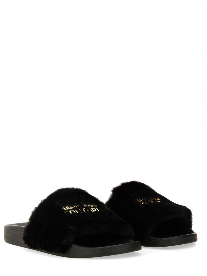 Versace Jeans Couture Sandals - Black | Wanan Luxury