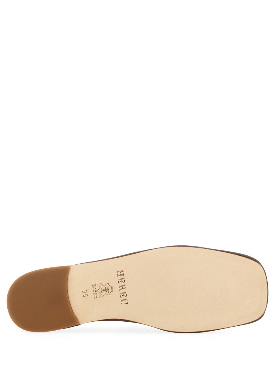 Hereu Flat Shoes - Brown | Wanan Luxury
