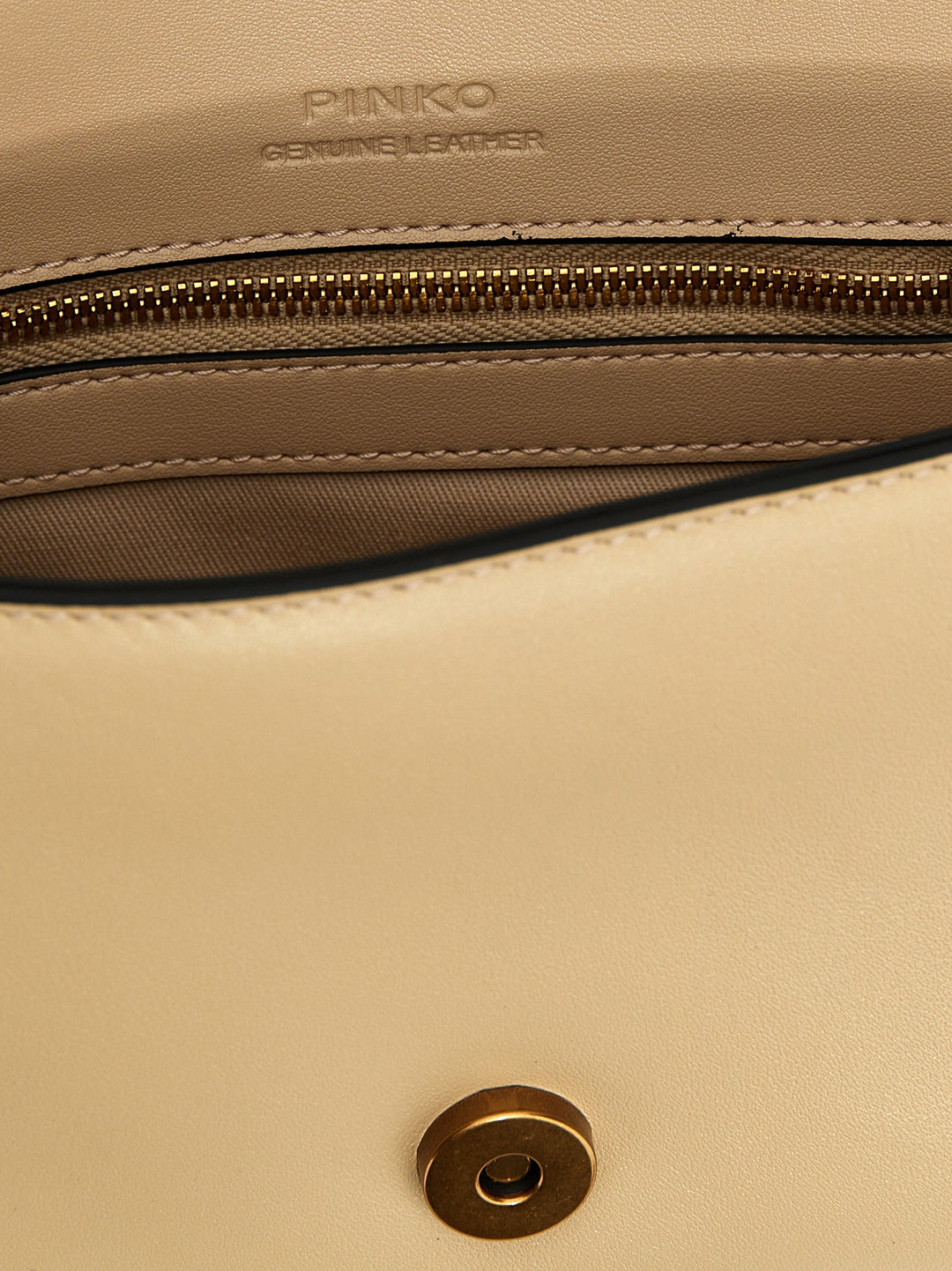 Pinko Mini Love Slouchy Shoulder Bags - Beige | cc5f94d26bcaa15fae08f25e4d8df4e5f784f4ee