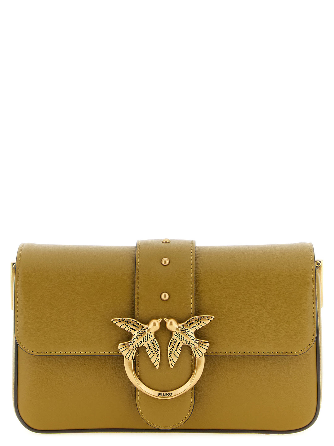 Pinko Mini Love Slouchy Shoulder Bags - Green | 0cc43da3791c1aa616e3da05809429f097bb0ef0