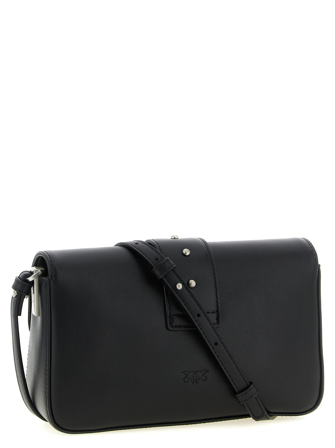 Pinko Mini Love Slouchy Shoulder Bags - Black | 940d968e2ce1796ae65a6c9f7d91254e063263cb