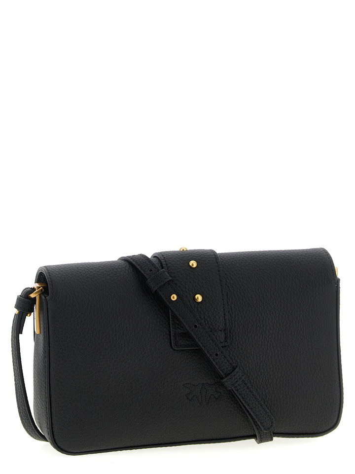 Pinko Love One Mini Crossbody Bags - Black | 759f24f8109bc56ec6333b645238e034b029ccbd