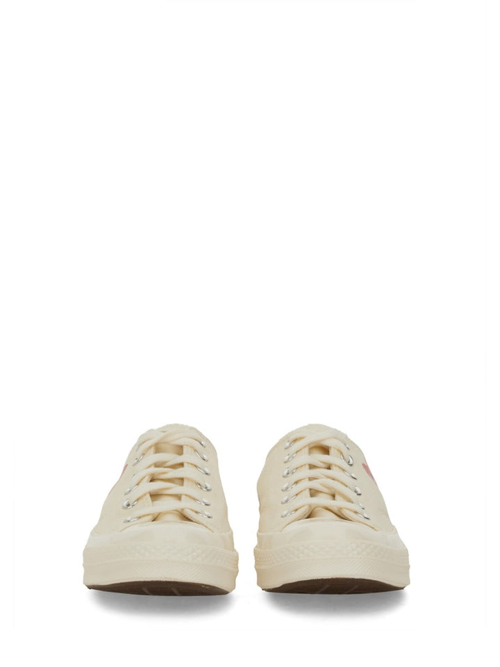 Comme Des Garçon Play x Converse Sneakers - White | Wanan Luxury