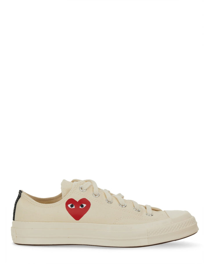 Comme Des Garçon Play x Converse Sneakers - White | Wanan Luxury