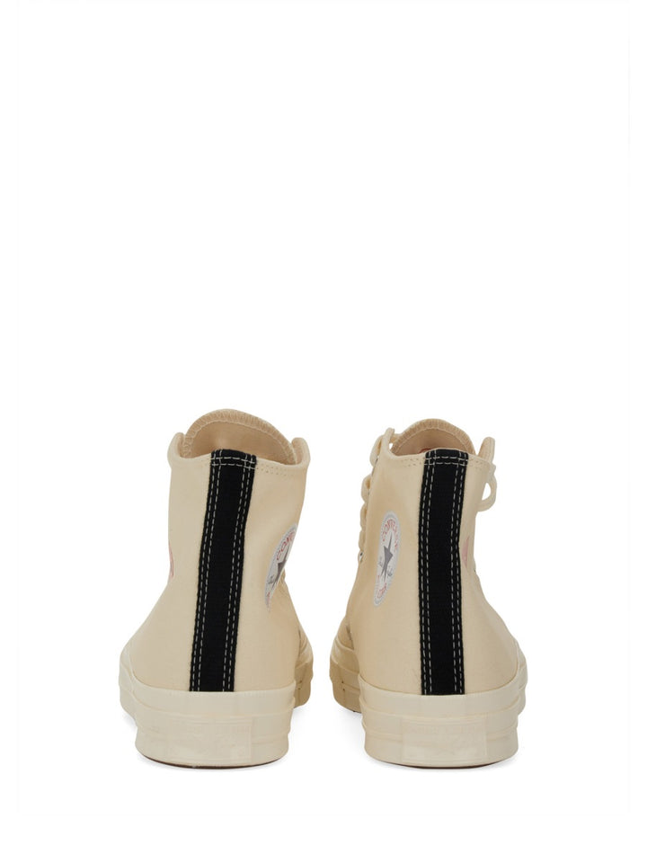 Comme Des Garçon Play x Converse Sneakers - White | Wanan Luxury