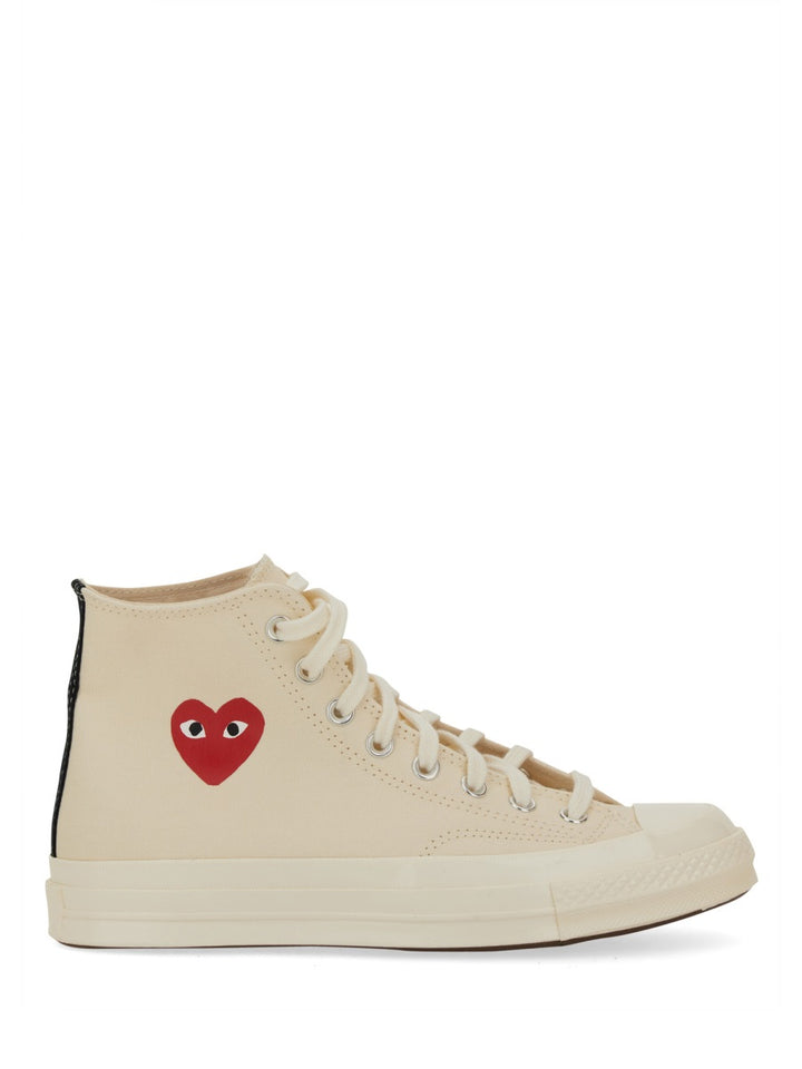 Comme Des Garçon Play x Converse Sneakers - White | Wanan Luxury