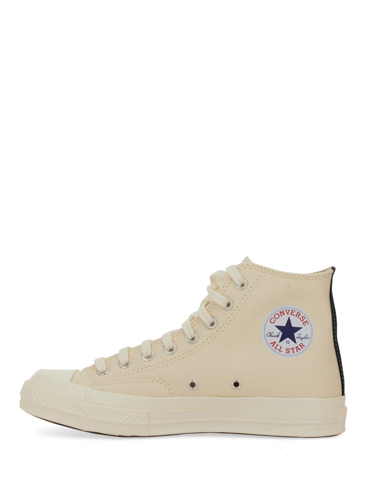 Comme Des Garçon Play x Converse Sneakers - White | Wanan Luxury
