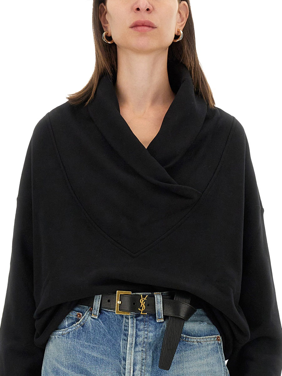 Saint Laurent Sweatshirts - Black | Wanan Luxury