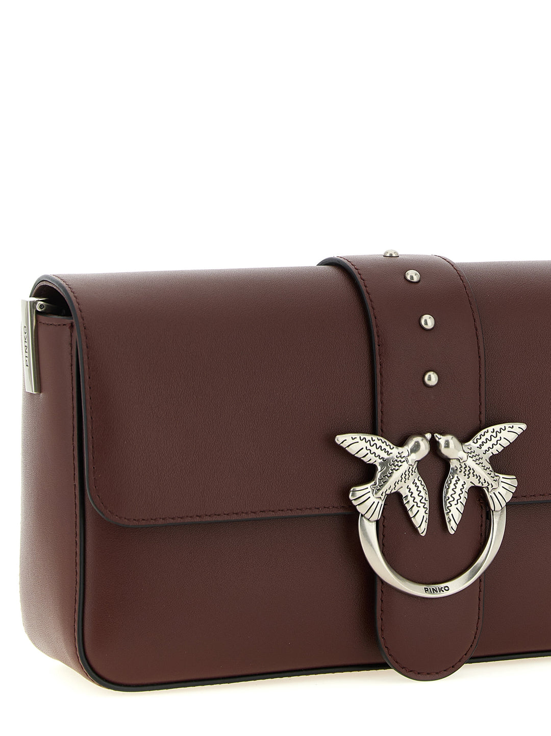 Pinko Love Slouchy Classic Shoulder Bags - Bordeaux | 1859aed9e98f5790d1a946b58fe15168135f0d07