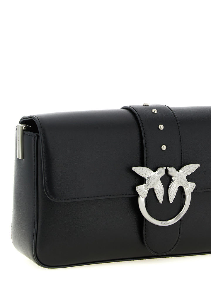 Pinko Love Slouchy Classic Shoulder Bags - Black | 8082684166a3874d455f191b74ccd456fc39d887