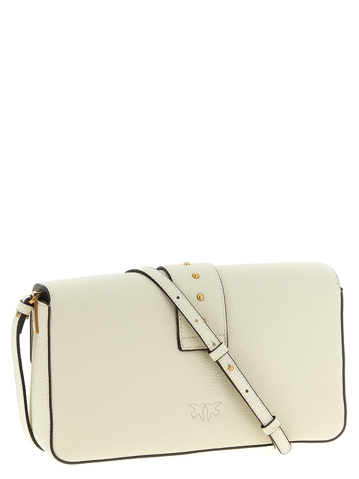 Pinko Love One Classic Crossbody Bags - White | fa1993796844ac998cd40458a9bd265fc22a6954