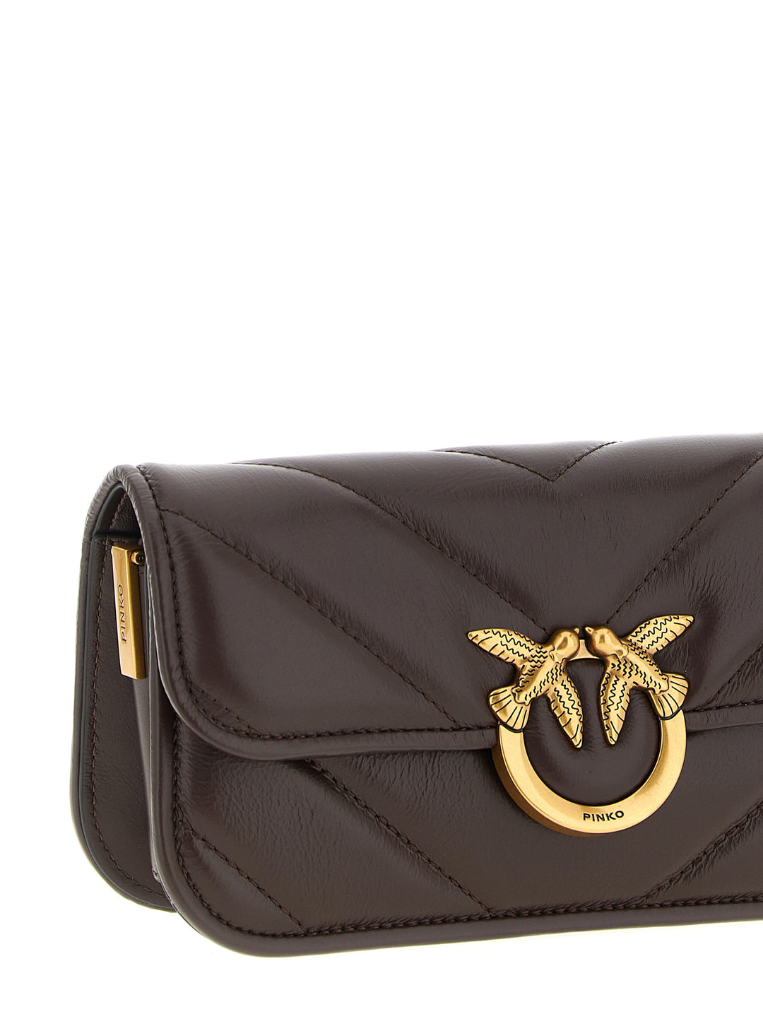 Pinko Love Box Baguette Hand Bags - Bordeaux | f53cd5b6c5a6907b8429d11b4d7db4406f3928f5